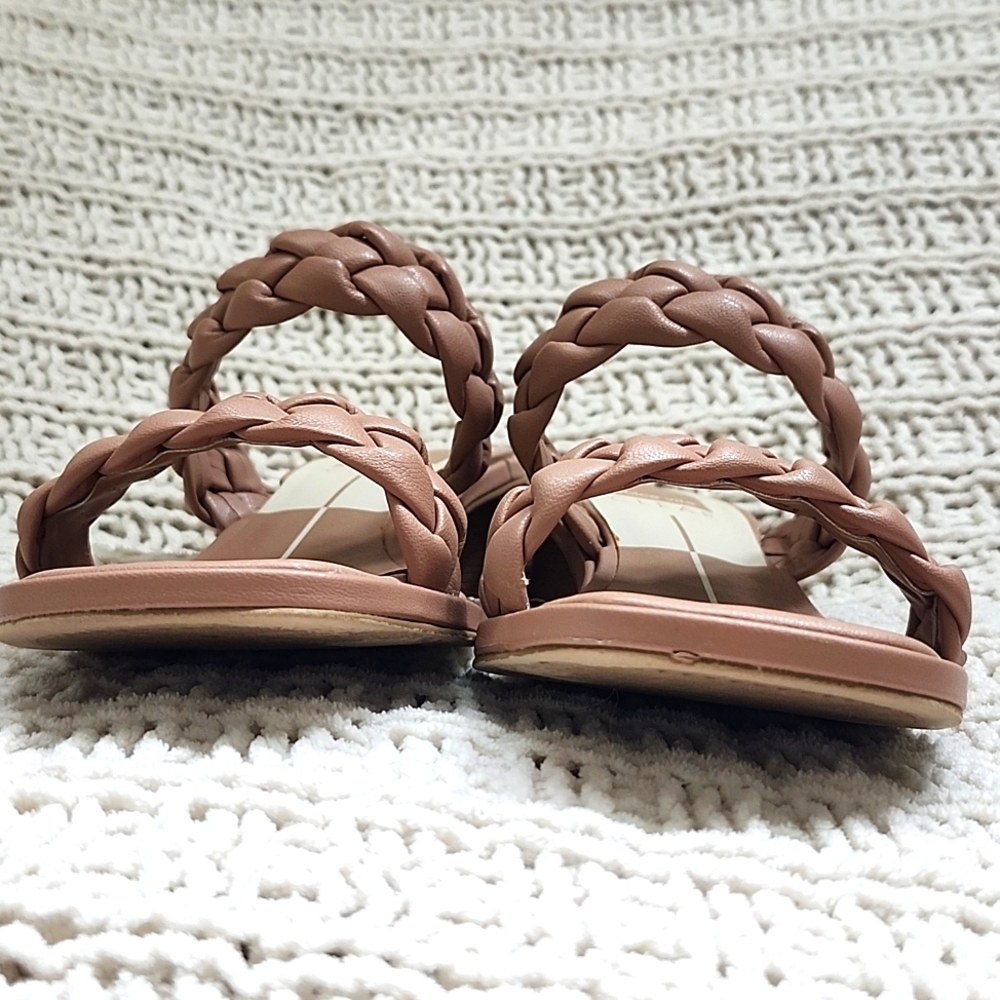 Dolce Vita Tan Braided Two-Strap Sandal, Size 6 - Picture 7 of 7